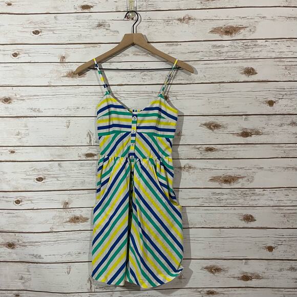 Cooperative by Urban Outfitters Striped Sundress - Yellow/Blue/Green - Small - Picture 10 of 11